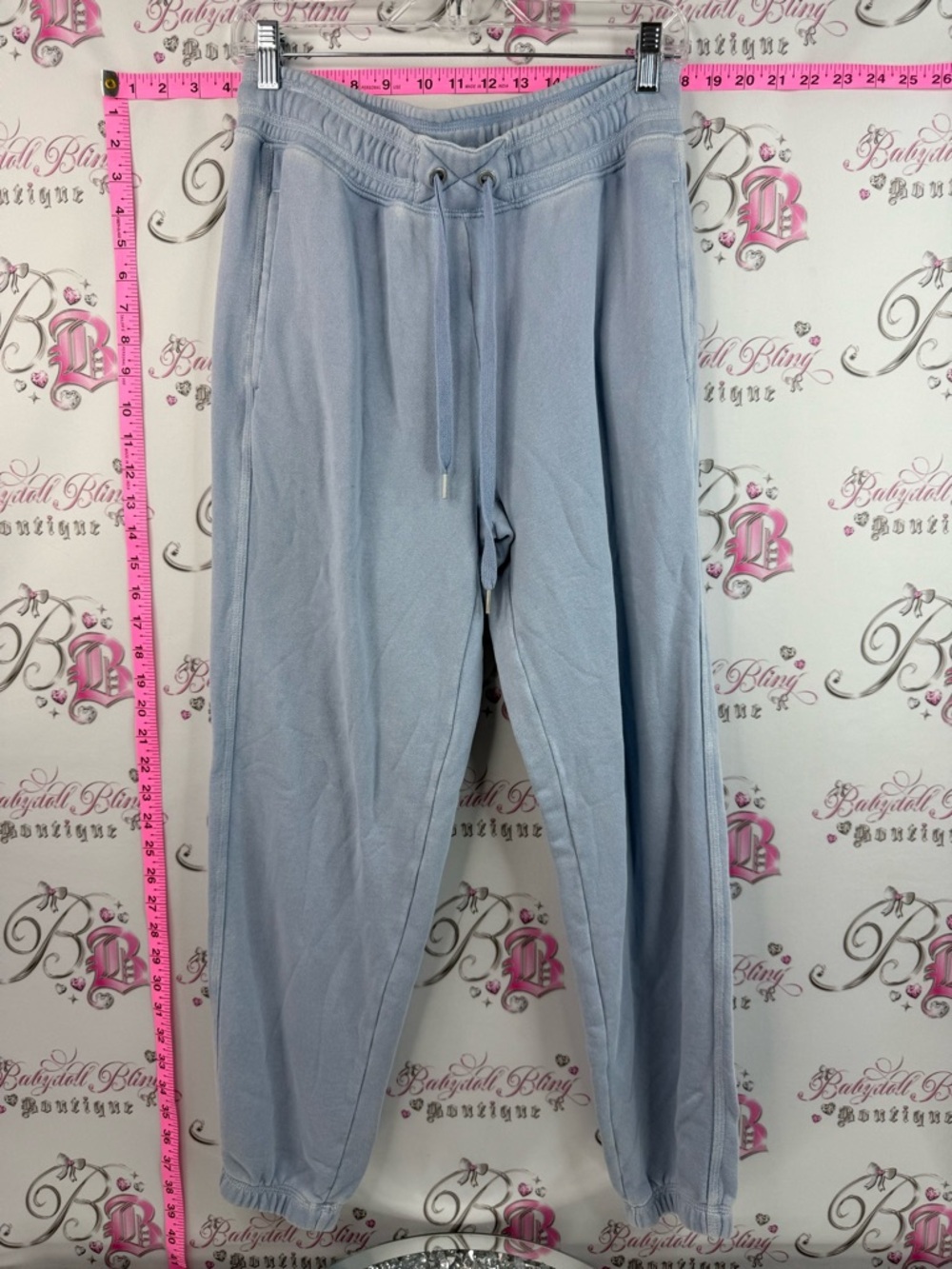 aerie sweatpants joggers Light Blue Drawstring Joggers aqua baby blue soft